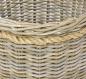 Preview: großer Rattankorb "Koboo Grey" 50 cm hoch, Rattan Aufbewahrungskorb, Wäschekorb, Spielzeugkorb, Übertopf