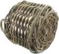 Preview: großer Rattankorb "Rustikal" Ø 50 cm, Rattan Aufbewahrungskorb, Brennholzkorb, Spielzeugkorb, Übertopf