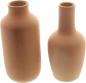 Preview: 2x Vase "Flasche" aus Terracotta, Blumenvase in Flaschenform, Dekovase für Trockenblumen