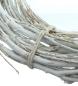 Preview: Reisigkranz "White Charme" Ø 45 cm groß, weiß, Tischkranz, Wandkranz, Türkranz