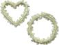 Preview: Dekoset "Rosen" Kranz & Herz aus Polyresin, wetterfest, Wandschmuck, Türschmuck, Grabschmuck, Gartendeko für Draußen