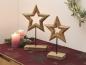 Preview: 2x Weihnachtsdeko "Stern" aus Mango Holz, 25 + 31 cm hoch, Dekofigur, Fensterdeko, Sternendeko