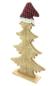 Preview: Dekofigur Tanne "Zipfelmütze", aus Holz, 40 cm hoch, Weihnachtsdeko, Tischdeko