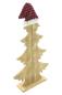 Preview: Dekofigur Tanne "Zipfelmütze", aus Holz, 40 cm hoch, Weihnachtsdeko, Tischdeko