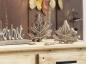 Preview: 2x Deko Blatt "Geflammt" aus Mango Holz, 12 + 16 cm hoch, Herbstdeko, Tischdeko, Fensterdeko