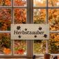 Preview: Schild "Herbstzauber" aus MDF, 50x20 cm, Dekoschild, Wandschild, Fensterdeko, Türschild