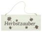Preview: Schild "Herbstzauber" aus MDF, 50x20 cm, Dekoschild, Wandschild, Fensterdeko, Türschild