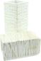 Preview: 2x Dekovase "White Shabby" aus recyceltem Holz, 23 + 30 cm hoch, Vase für Trockenblumen, Blumenvase, Vasenset