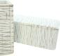 Preview: 2x Dekovase "White Shabby" aus recyceltem Holz, 23 + 30 cm hoch, Vase für Trockenblumen, Blumenvase, Vasenset