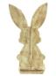 Preview: Dekofigur "Hase" aus Holz in Shabby Optik, mit Pflanztopf aus Metall, Osterdeko, Tischdeko, Osterhase, Holzdeko