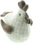 Preview: Dekofigur Huhn "Helga" aus Stoff, beige / braun, 24 cm hoch, Osterdeko, Tischdeko, Dekohuhn