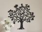 Preview: Wandbild "Herzbaum" aus Metall, mattschwarz, 50x48 cm, Wandtattoo, Wandschmuck, Wanddeko