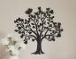 Preview: Wandbild "Herzbaum" aus Metall, mattschwarz, 50x48 cm, Wandtattoo, Wandschmuck, Wanddeko