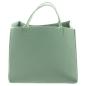 Preview: Tasche "Blumenwiese" aus Filz in grün, große Einkaufstasche, Filztasche, Shopper, Tragetasche