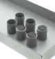 Preview: Kerzentablett "Grey" aus Metall + 6 magnetische Kerzenhalter für Stabkerzen & Tafelkerzen, Kerzenboard, Lichterboard