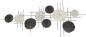 Preview: Wanddeko "Kreise" aus Metall & Seegras, 112x51 cm, Wandbild, Wandschmuck