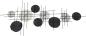 Preview: Wanddeko "Kreise" aus Metall & Seegras, 112x51 cm, Wandbild, Wandschmuck