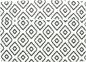 Preview: Outdoor Kissenhülle "White & Black" in weiß & schwarz, 60x40 cm, Stehsaum, Kissenbezug wasserabweisend, Zierkissenbezug für Balkon & Garten