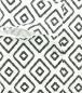 Preview: Outdoor Kissenhülle "White & Black" in weiß & schwarz, 60x40 cm, Stehsaum, Kissenbezug wasserabweisend, Zierkissenbezug für Balkon & Garten