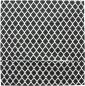 Preview: Outdoor Kissenhülle "Black & White" in schwarz & weiß, 45x45 cm, Stehsaum, Kissenbezug wasserabweisend, Zierkissenbezug für Balkon & Garten
