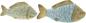 Preview: 2x Dekofigur "Fisch" aus Polyresin, maritime Deko, bunt, 18,5 + 23,5 cm lang, Dekofische, Figur, Fischfigur