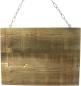 Preview: Schild "Lieblingsplatz" aus recyceltem Holz mit Glasvase, Wanddeko mit Schriftzug, Wandschmuck, Wandbild