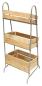 Preview: Kistenregal "Rustikal" mit 3 Kisten aus recyceltem Holz, Küchenregal, Obstregal, Gemüseregal, Standregal