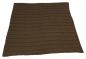 Preview: Kuscheldecke "Mocca" in braun, Stickmuster, 127x152 cm, Sofadecke, Couchdecke, Wohndecke