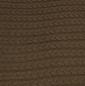 Preview: Kuscheldecke "Mocca" in braun, Stickmuster, 127x152 cm, Sofadecke, Couchdecke, Wohndecke