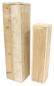 Preview: 2x Dekosäule "Rustikal" aus recyceltem Holz, 60 + 79 cm hoch, Holzsäule, Podest, Blumenständer