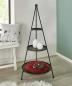 Preview: XXL Etagere "Klassik" aus Metall, 128 cm hoch, matt schwarz, 3-stöckig, Tortenständer, Obstetagere, Regal