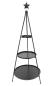 Preview: XXL Etagere "Klassik" aus Metall, 128 cm hoch, matt schwarz, 3-stöckig, Tortenständer, Obstetagere, Regal