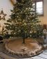 Preview: Christbaumdecke "Hirsch" in braun, Ø 120 cm, mit Kunstfell, Weihnachtsbaum Rock / Decke