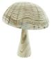 Preview: Dekofigur "Parasol" Pilz aus Holz, groß, 35 cm hoch, Holzpilz, Dekopilz, Herbstdeko