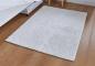 Preview: Bodenmatte "Luxus" aus Kunstfell in offwhite, 90x120 cm, Teppich rutschfest, Teppichläufer weiß