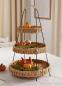 Preview: Etagere "Wasserhyazinthe" 52 cm hoch mit 3 Etagen, Obstetagere, Servierplatte, Cupcake & Muffin Ständer