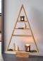 Preview: Dekotanne "Rustikal" aus recyceltem Holz, 78 cm hoch, Regal mit 4 Ebenen, Pyramide