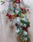 Preview: Girlande "Rote Beeren" 150 cm lang, aus biegsamen Kunststoff, Wanddeko, Fenstergirlande, Tischdeko