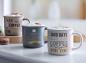 Preview: 3x Tasse "Coffee" Kaffeetassse aus Porzellan mit Spruch, große Kaffee Becher, 350 ml