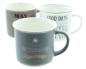 Preview: 3x Tasse "Coffee" Kaffeetassse aus Porzellan mit Spruch, große Kaffee Becher, 350 ml