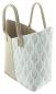 Preview: Shopper "Beige-Weiß" aus Filz, große Einkaufstasche, Filztasche, Tasche, Tragetasche