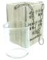 Preview: Laterne "Home Sweet Home" aus Holz & Glas, Hängelaterne, Windlicht mit Metall Kette