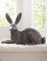 Preview: Dekofigur Hase "Copper" aus Polyresin mit Antik Design in Kupfer, Osterhase, Osterdeko, Hasendeko