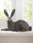 Preview: Dekofigur Hase "Copper" aus Polyresin mit Antik Design in Kupfer, Osterhase, Osterdeko, Hasendeko