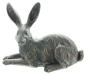 Preview: Dekofigur Hase "Copper" aus Polyresin mit Antik Design in Kupfer, Osterhase, Osterdeko, Hasendeko