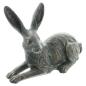 Preview: Dekofigur Hase "Copper" aus Polyresin mit Antik Design in Kupfer, Osterhase, Osterdeko, Hasendeko
