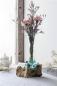 Preview: Vase "Wurzelholz" hoch, aus Holz & Glas, balinesische Handwerkskunst, Glasvase in Wurzel, Blumenvase