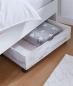 Preview: Bettschublade "Shabby" Bettkasten Schublade mit Rollen, weiß, Bettschubkasten