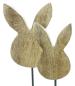 Preview: 2x Osterdeko "Hase" aus Mango Holz, 25 + 29 cm hoch, moderne Dekofigur, Osterhase, Silhouette, Skulptur
