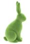 Preview: Osterhase "Samt" in grün, Hase aus Terracotta mit Samtbezug, 25 cm hoch, Dekofigur, Osterdeko, Osterfigur